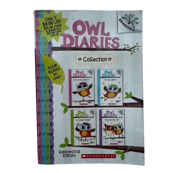 Scholastic Other - Owl Diaries Collection Rebecca Elliott Scholastic Four Books in One Early Reader